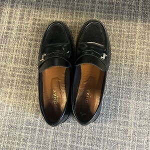 Jonak Black 100% Leather Loafers